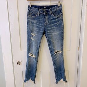 GAP Denim Best Girlfriend Distressed Jeans